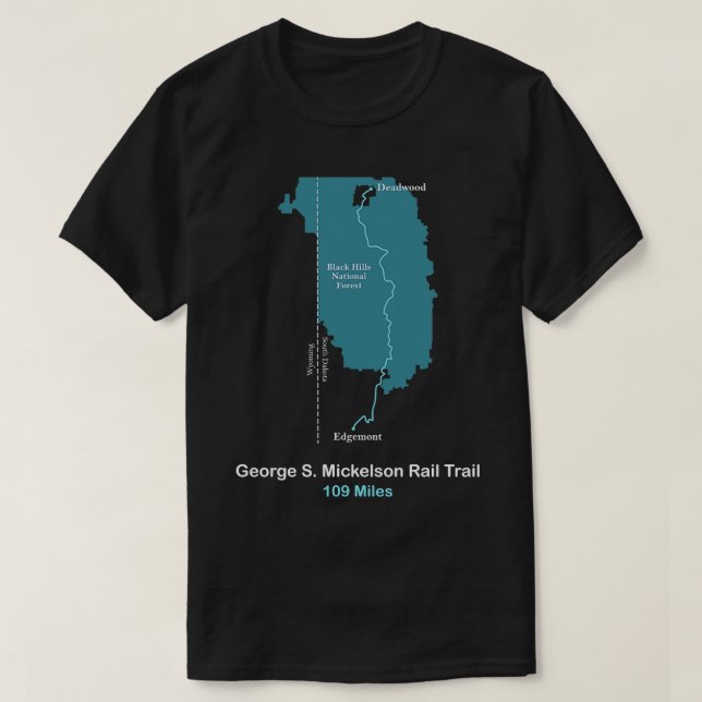 Camiseta Sendero ferroviario George S Mickelson (Diseño del anverso)