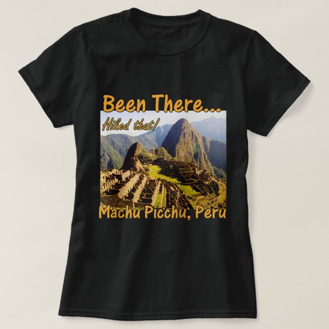 Camiseta Sendero Inca Machu Picchu - Perú Raglan Basebal (Diseño del anverso)