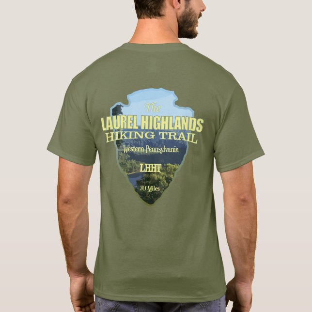 Camiseta Sendero Laurel Highlands (punta de flecha) (Reverso)