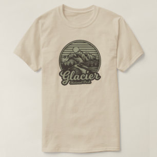 Camiseta Sendero montañoso del Parque Nacional Glaciar