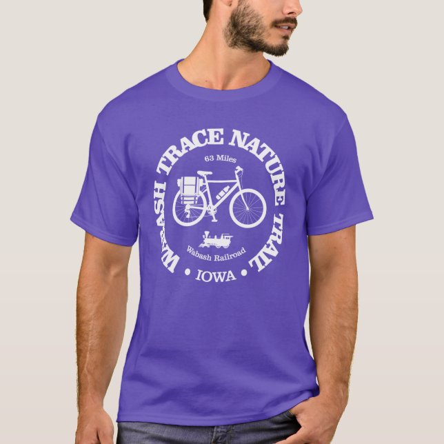 Camiseta Sendero natural Wabash Trace en bicicleta (Anverso)