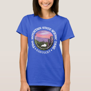 Camiseta Sendero panorámico del estado de la montaña de Pin