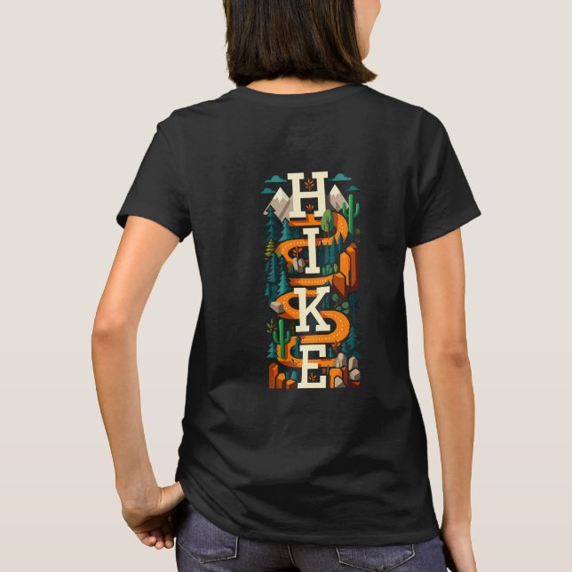 Camiseta Sendero por la naturaleza HIR Aventura Mujeres grá (Reverso)