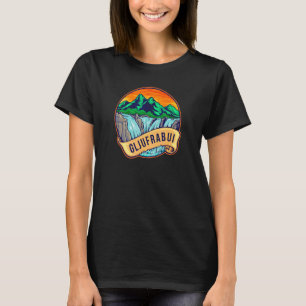 Camiseta Senderos de la Cascada Gljufrabui Viajes a Islandi