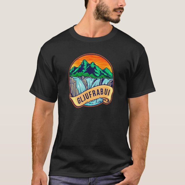 Camiseta Senderos de la Cascada Gljufrabui Viajes a Islandi (Anverso)