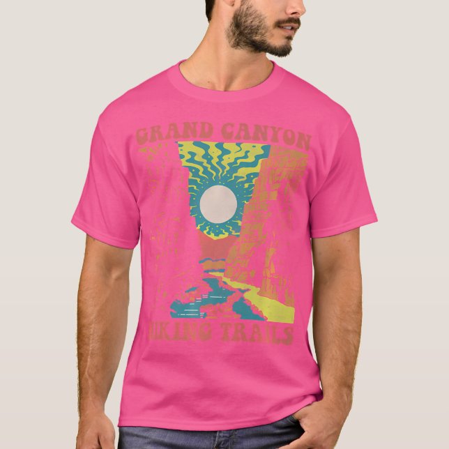 Camiseta Senderos de senderismo de Gran Cañón centrados en  (Anverso)