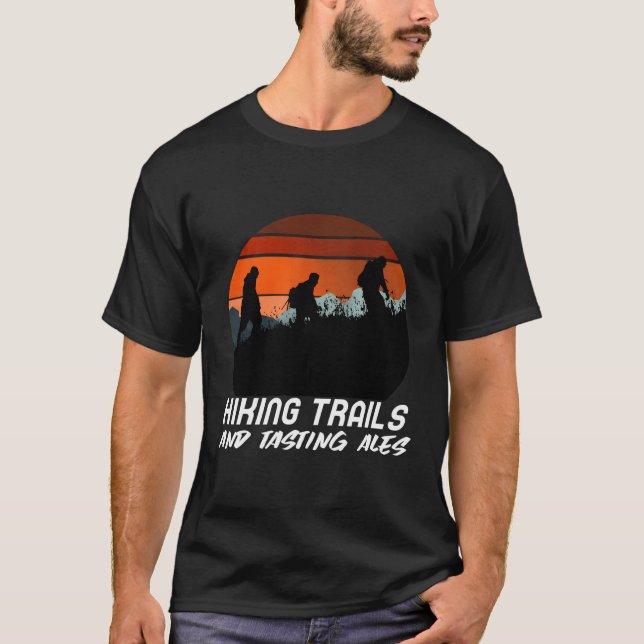 Camiseta Senderos De Senderismo Y Saboreo De Ales Shirt - G (Anverso)