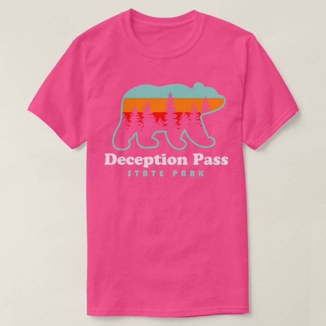 Camiseta Senderos del Parque Estatal Deception Pass Washing (Diseño del anverso)