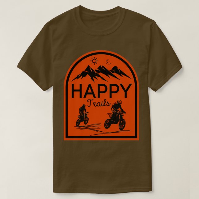 Camiseta Senderos Happy para motocicletas  (Diseño del anverso)