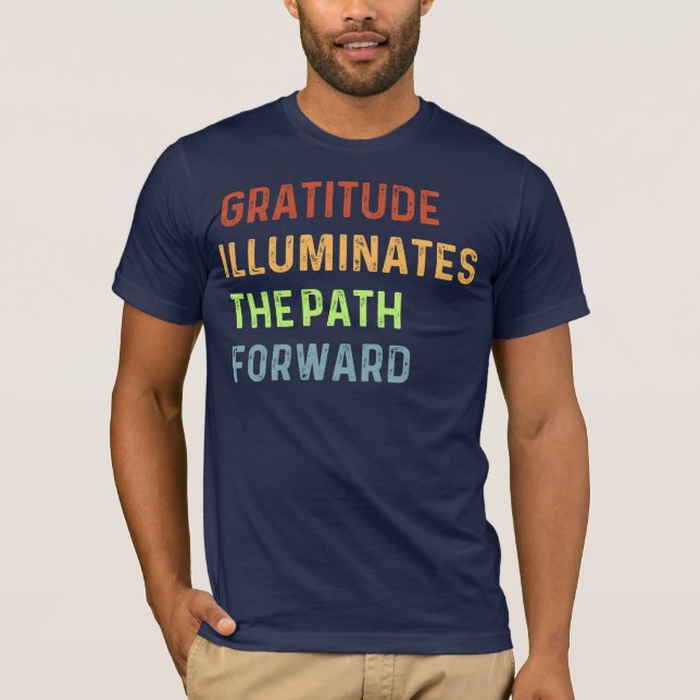 Camiseta Senderos ilustrados de gratitud (Anverso)