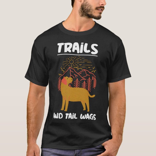Camiseta Senderos y cola Labrador Retriever (Anverso)