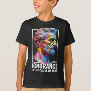 Camiseta Seneca Cita Filosofía Profesora Vida Estética Homb