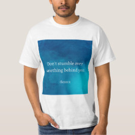 Camiseta Seneca: Enfoque hacia adelante, no tropiezos en el
