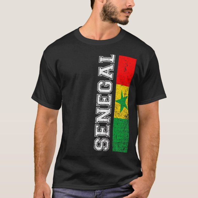 Camiseta Senegal: Apoyo al país del Orgullo del Patrimonio (Anverso)