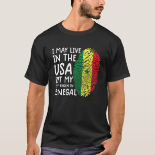 camiseta senegal camisa de bandera norteamericana 