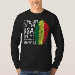 camiseta senegal camisa de bandera norteamericana