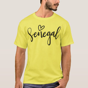 Camiseta Senegal Corazón Mujeres Aman Senegal