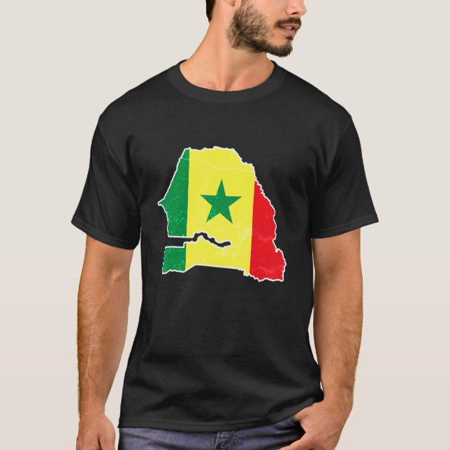 Camiseta Senegal Football Supporter Visitor Senegalese Socc (Anverso)