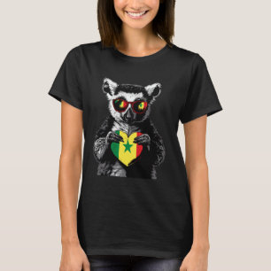 Camiseta Senegal Lemur Corazón Bandera Senegalesa Pri Seneg