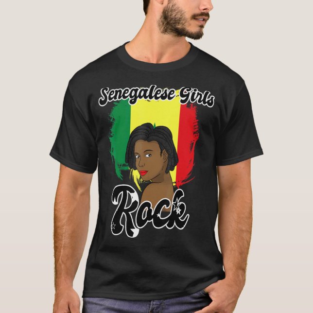 Camiseta Senegal: Orgullosa Princesa Quee del África Occide (Anverso)