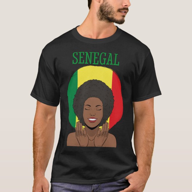 Camiseta Senegal: Orgullosa Princesa Quee del África Occide (Anverso)