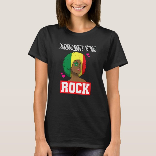 Camiseta Senegal: Orgullosa Princesa Quee del África Occide (Anverso)