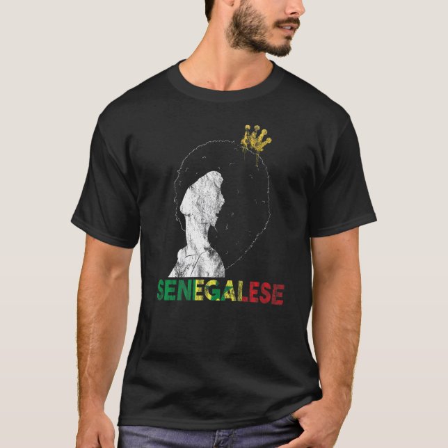Camiseta Senegal: Orgullosa Princesa Quee del África Occide (Anverso)