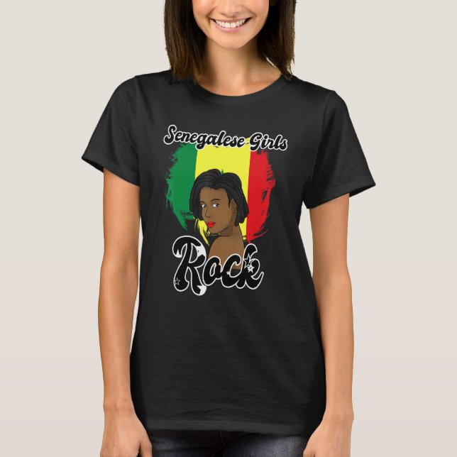 Camiseta Senegal: Orgullosa Princesa Quee del África Occide (Anverso)