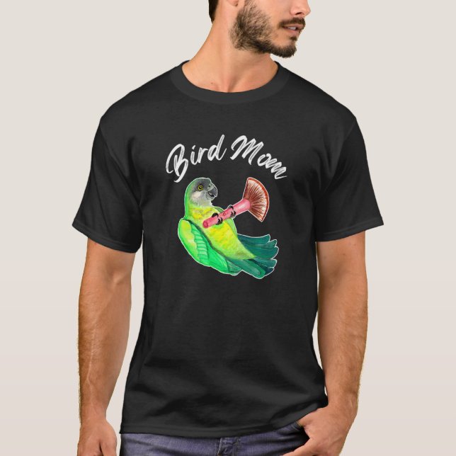 Camiseta Senegal Parrot Bird Mom Watercolor (Anverso)