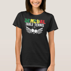 Camiseta Senegal Ping Pong apoya a la mesa senegalesa Tenni