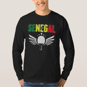 Camiseta Senegal Ping Pong Apoya al Tenis de Mesa Senegalé