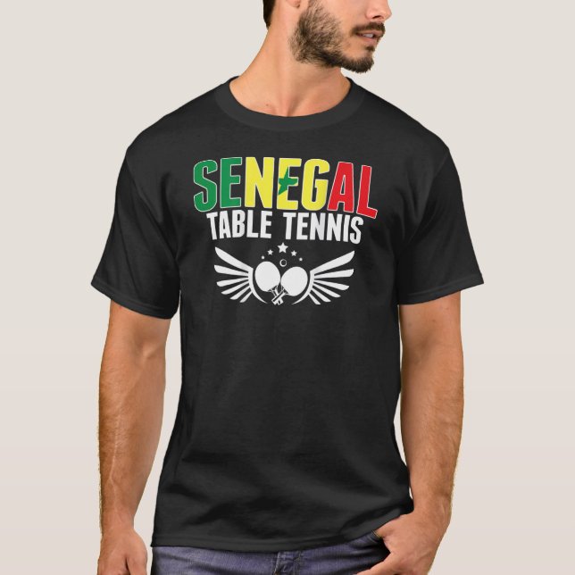 Camiseta Senegal Ping Pong   Support Senegalese Table Tenni (Anverso)