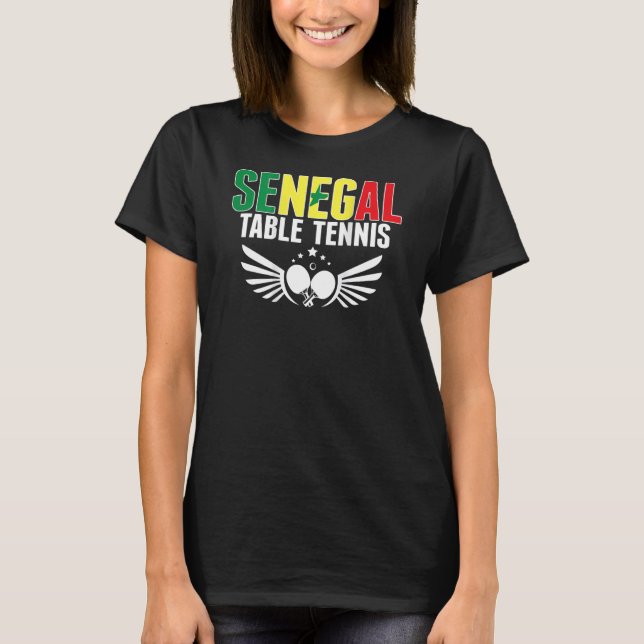 Camiseta Senegal Ping Pong   Support Senegalese Table Tenni (Anverso)