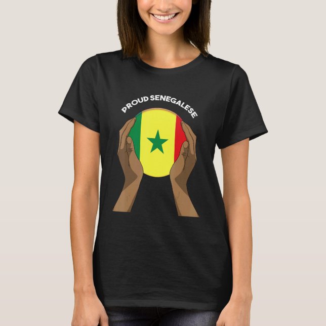 Camiseta Senegal Senegalés África Occidental Orgulloso amor (Anverso)