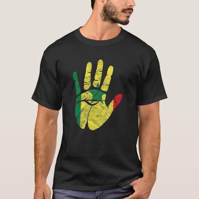 Camiseta Senegal Senegalés África Occidental Orgulloso amor (Anverso)