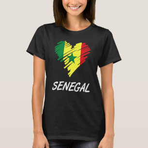 Camiseta Senegal Senegalés África Occidental Orgulloso amor
