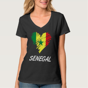 Camiseta Senegal Senegalés África Occidental Orgulloso amor