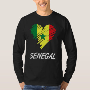 Camiseta Senegal Senegalés África Occidental Orgulloso amor