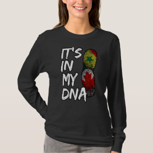 Camiseta Senegal Senegalesa Canadá Bandera Canadiense Mezcl