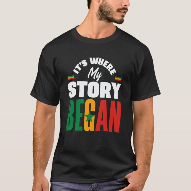 Camiseta Senegal Senegalese Senegal Flag Its Where My Story (Anverso)
