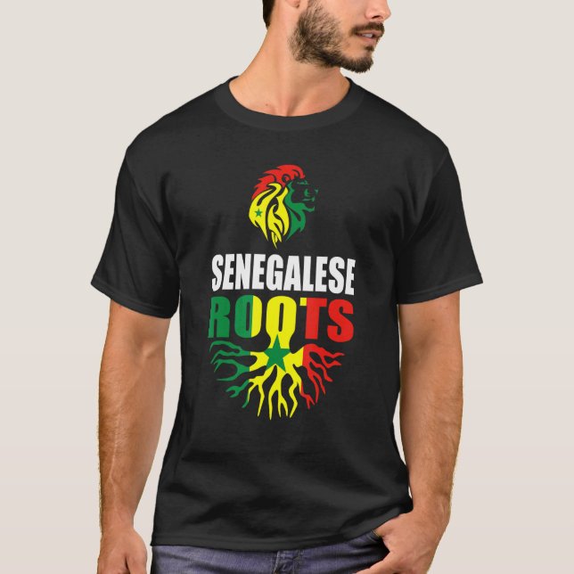 Camiseta Senegal Senegaleses arranca la bandera de Senegal (Anverso)