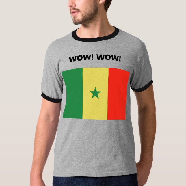 Camiseta ¡Senegal, wow! ¡GUAU! (Anverso)