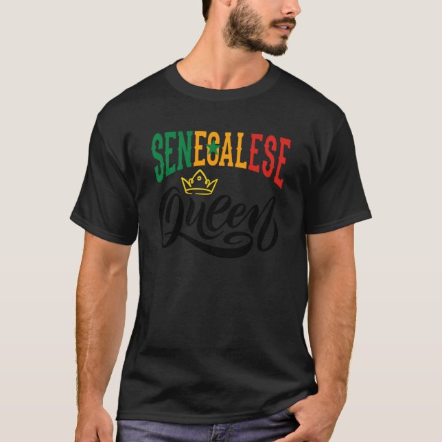 Camiseta Senegalese Queen Senegal Senegalese Senegal Flag (Anverso)