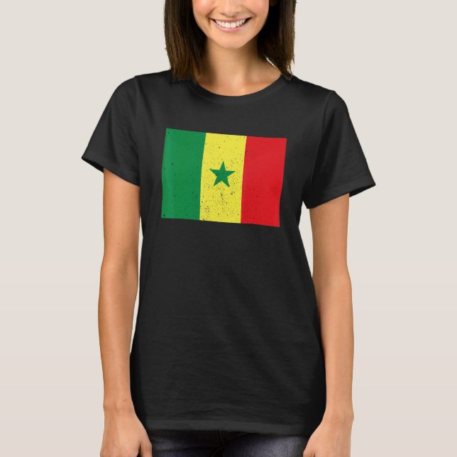 Camiseta Senegalese Senegal Flag Pride Senegalese Flag (Anverso)