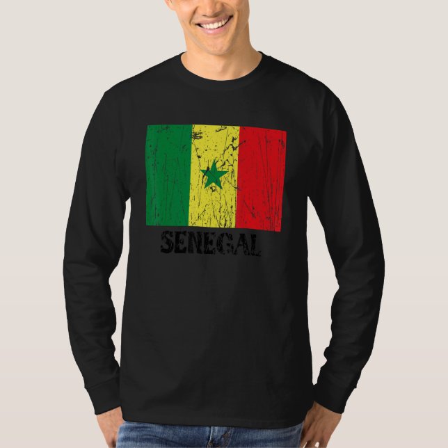 Camiseta Senegalese Senegal Flag Pride Senegalese Flag (Anverso)