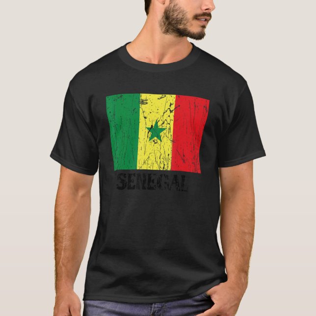 Camiseta Senegalese Senegal Flag Pride Senegalese Flag (Anverso)