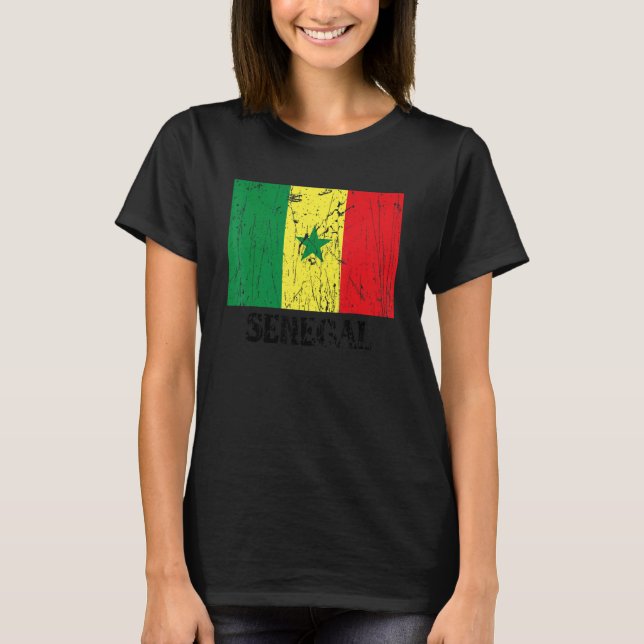 Camiseta Senegalese Senegal Flag Pride Senegalese Flag (Anverso)