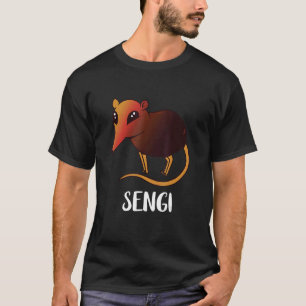 Camiseta Sengi Elephant Shrew Mouse saltando la cosecha ani