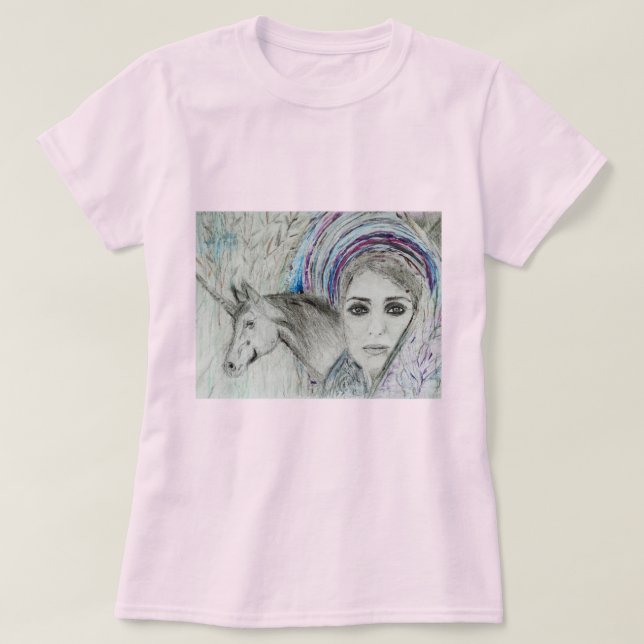 Camiseta Senhora da Magia (desenho autoral) (Diseño del anverso)