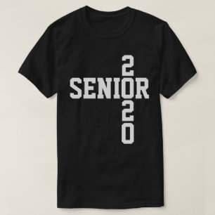 Camiseta Senior 2020 Clase de texto blanco de 2020